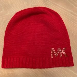 Michael Kors MK Beanie Hat Red - Never worn